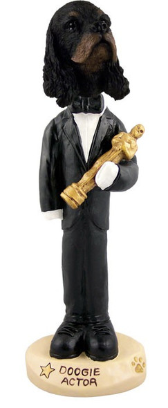 Black & Tan Cocker Spaniel Actor Doogie Collectible Dog Figurine
