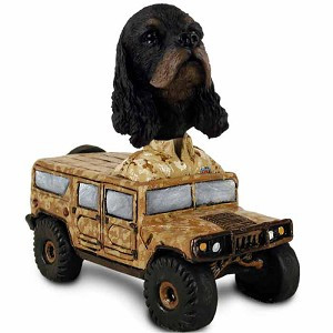 Black & Tan Cocker Spaniel Hummer Doogie Collectible Dog Figurine