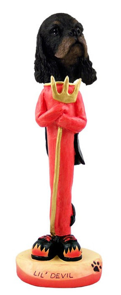 Black & Tan Cocker Spaniel Lil Devil Doogie Collectible Dog Figurine
