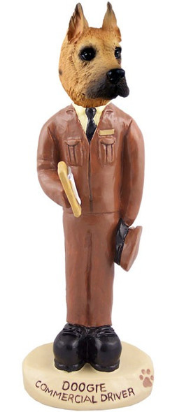 Fawn Great Dane Commercial Driver Doogie Collectible Dog Figurine