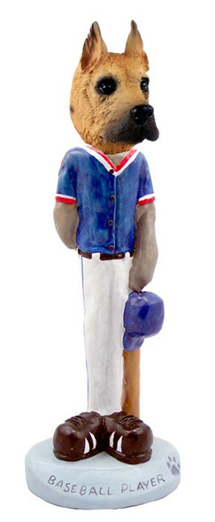Fawn Great Dane Baseball Doogie Collectible Dog Figurine