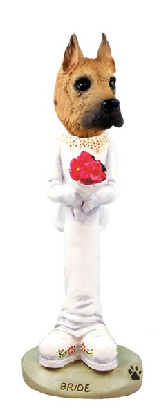 Fawn Great Dane Bride Doogie Collectible Dog Figurine