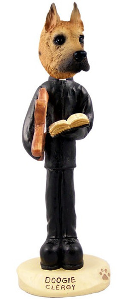 Fawn Great Dane Clergy Doogie Collectible Dog Figurine