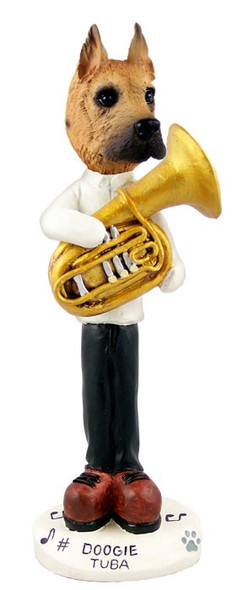 Fawn Great Dane Tuba Doogie Collectible Dog Figurine