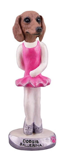 Red Dachshund Ballerina Doogie Collectible Dog Figurine