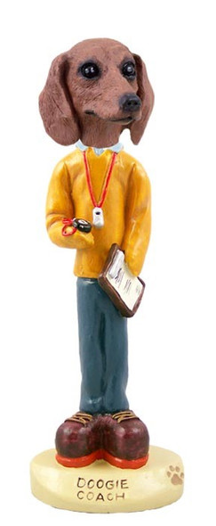 Red Dachshund Coach Doogie Collectible Dog Figurine