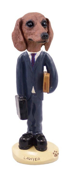 Red Dachshund Lawyer Doogie Collectible Dog Figurine