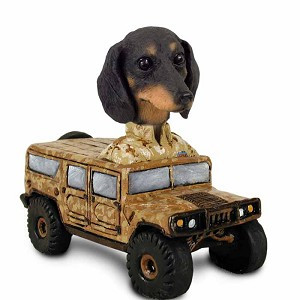 Black Dachshund Hummer Doogie Collectible Dog Figurine
