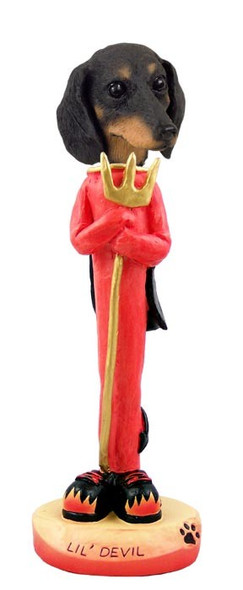 Black Dachshund Lil Devil Doogie Collectible Dog Figurine