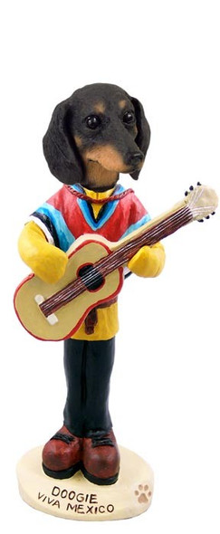 Black Dachshund Viva Mexico Doogie Collectible Dog Figurine