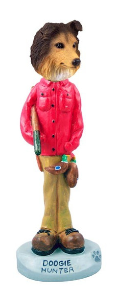 Sable Sheltie Hunter Doogie Collectible Dog Figurine