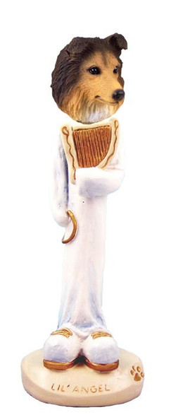 Sable Sheltie Lil Angel Doogie Collectible Dog Figurine