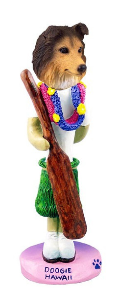 Sable Sheltie Hawaii Doogie Collectible Dog Figurine