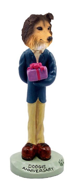 Sable Sheltie Anniversary Doogie Collectible Dog Figurine