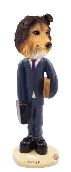 Sable Sheltie Lawyer Doogie Collectible Dog Figurine