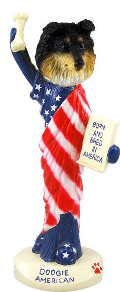 Tricolor Sheltie American Doogie Collectible Dog Figurine