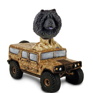 Black Chow Hummer Doogie Collectible Dog Figurine