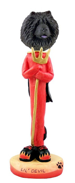 Black Chow Lil Devil Doogie Collectible Dog Figurine