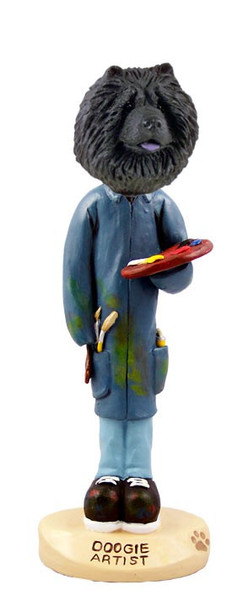 Black Chow Artist Doogie Collectible Dog Figurine