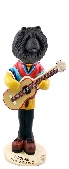 Black Chow Viva Mexico Doogie Collectible Dog Figurine