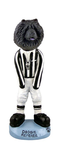 Black Chow Referee Doogie Collectible Dog Figurine