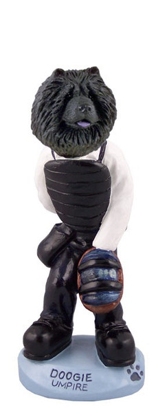 Black Chow Umpire Doogie Collectible Dog Figurine