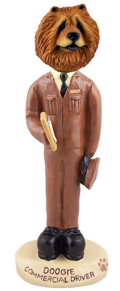 Red Chow Commercial Driver Doogie Collectible Dog Figurine
