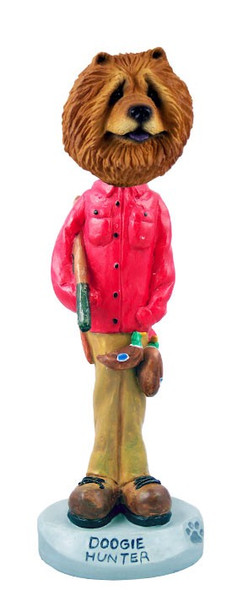 Red Chow Hunter Doogie Collectible Dog Figurine