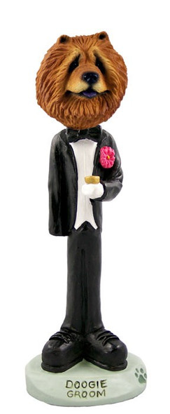 Red Chow Groom Doogie Collectible Dog Figurine