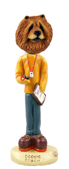 Red Chow Coach Doogie Collectible Dog Figurine