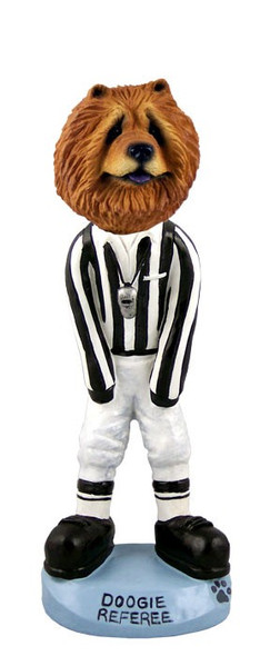 Red Chow Referee Doogie Collectible Dog Figurine