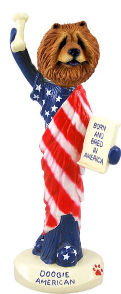 Red Chow American Doogie Collectible Dog Figurine