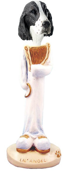 Liver Springer Spaniel Lil Angel Doogie Collectible Dog Figurine