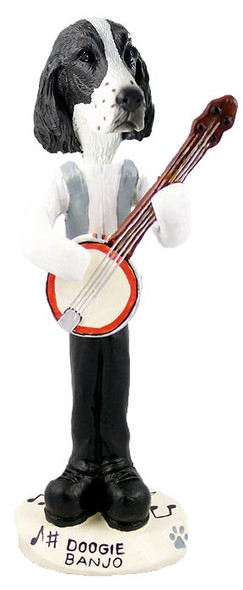 Liver Springer Spaniel Banjo Doogie Collectible Dog Figurine
