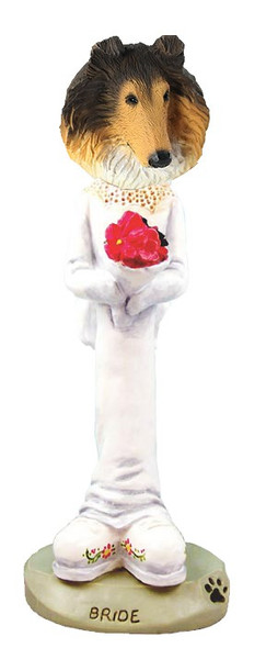 Sable Collie Bride Doogie Collectible Dog Figurine