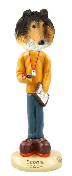 Sable Collie Coach Doogie Collectible Dog Figurine