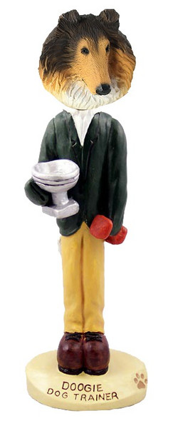 Sable Collie Trainer Doogie Collectible Dog Figurine