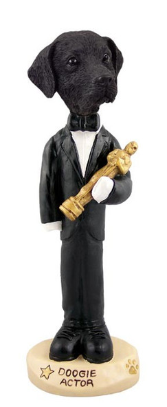 Black Labrador Retriever Actor Doogie Collectible Dog Figurine