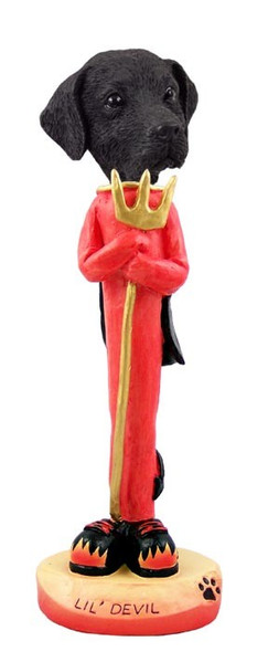Black Labrador Retriever Lil Devil Doogie Collectible Dog Figurine