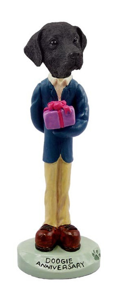 Black Labrador Retriever Anniversary Doogie Collectible Dog Figurine