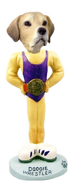 Yellow Labrador Retriever Wrestler Doogie Collectible Dog Figurine