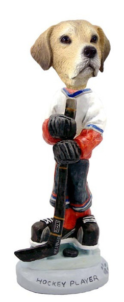 Yellow Labrador Retriever Hockey Player Doogie Collectible Dog Figurine