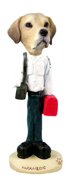 Yellow Labrador Retriever Paramedic Doogie Collectible Dog Figurine