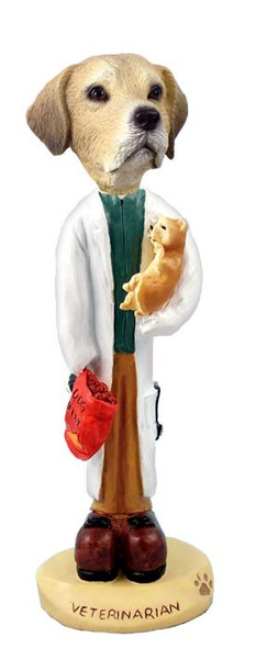Yellow Labrador Retriever Veterinarian Doogie Collectible Dog Figurine