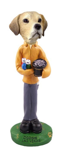 Yellow Labrador Retriever Las Vegas Doogie Collectible Dog Figurine