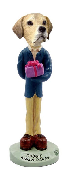 Yellow Labrador Retriever Anniversary Doogie Collectible Dog Figurine