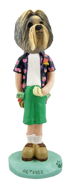 Mixed Color Shih Tzu Retiree Doogie Collectible Dog Figurine
