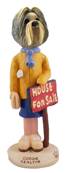 Mixed Color Shih Tzu Female Realtor Doogie Collectible Dog Figurine