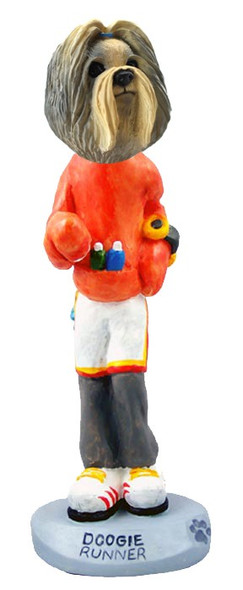 Mixed Color Shih Tzu Runner Doogie Collectible Dog Figurine