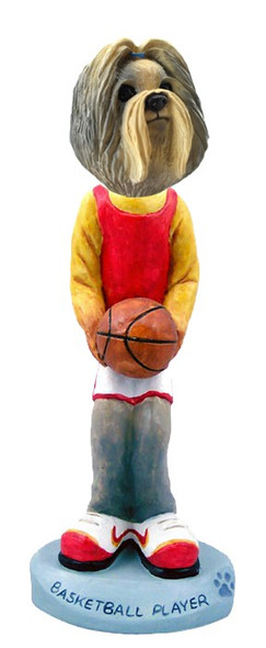 Mixed Color Shih Tzu Basketball Doogie Collectible Dog Figurine